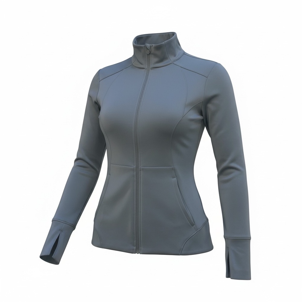 Apana Gray Athletic Workout Top